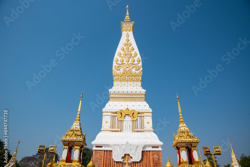 Wat Phra That Phanom Temple is the most famous landmark in Nakhon Phanom, Thailand