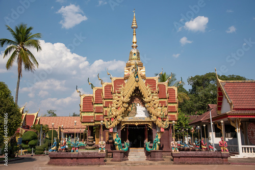 Wat Phra That Mahachai Temple is the most famous landmark in Nakhon Phanom, Thailand