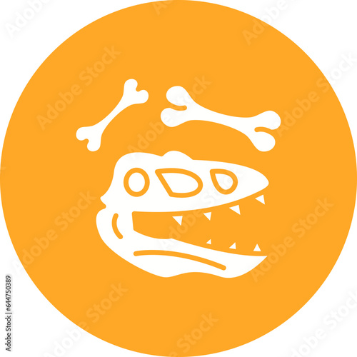 Dinosaur Fossil Icon