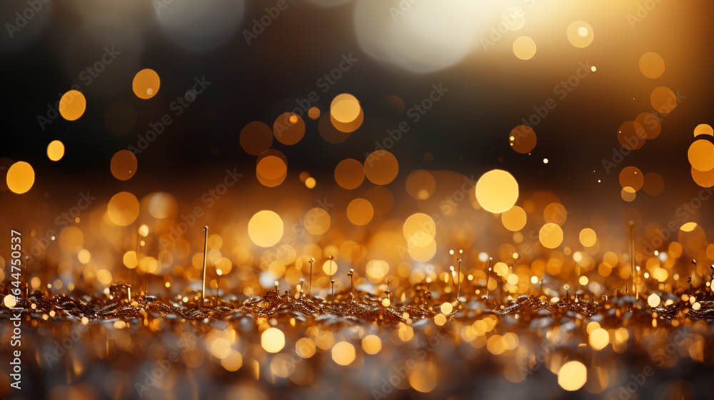 Background yellow Bokeh