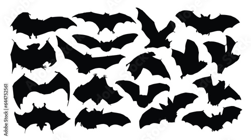 The set of bat silhouettes.

