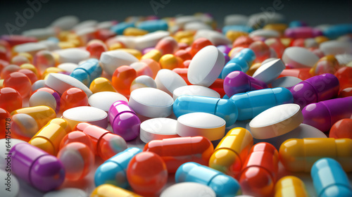 Colorful Pills and Medications