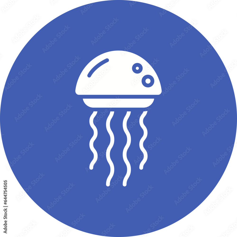 Naklejka premium Jellyfish Icon