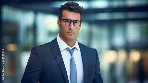 Elegant Businessman in Eyeglasses © EwaStudio