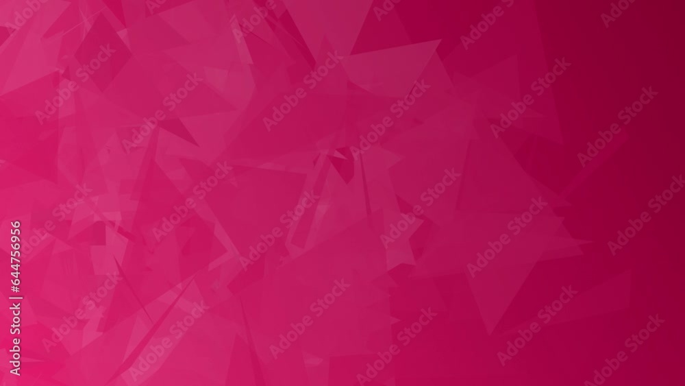 abstract geometrical Crystal Diamond Magenta red Animated Background. Simple, Elegant, Luxury background for Corporate or Commercial video