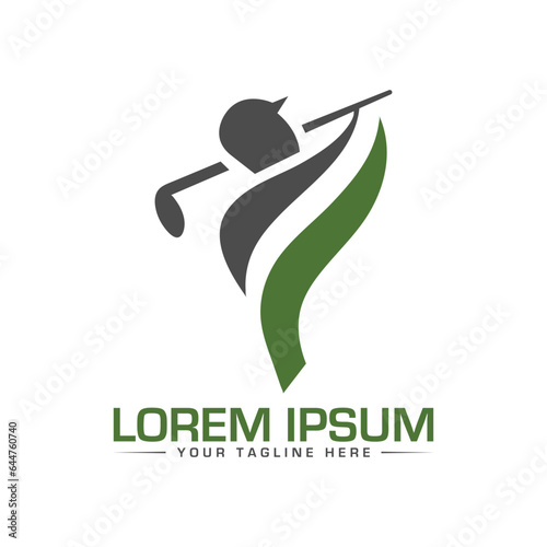 Golf letter logo design creative logo design golf unique logo design