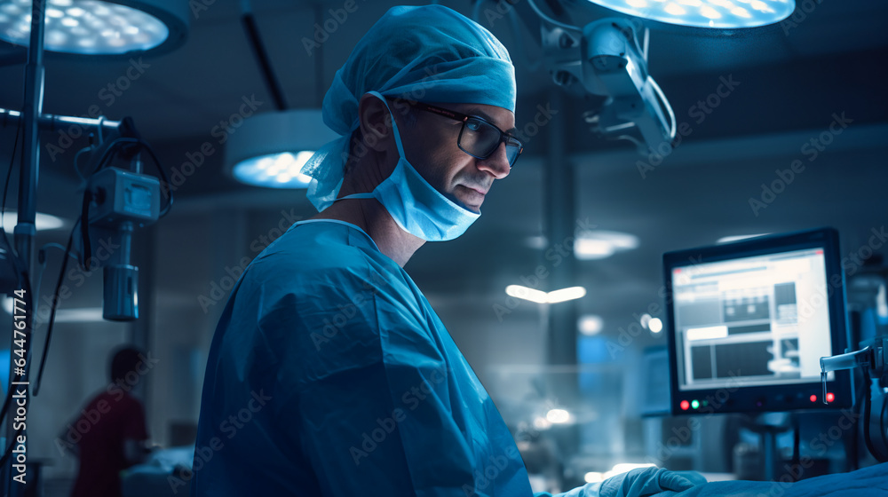 Portrait of a Surgeon in the Operating Room Portrait of a Surgeon in the Operating Room
