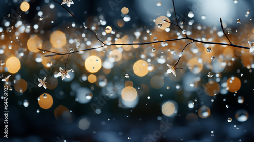 Background white Bokeh