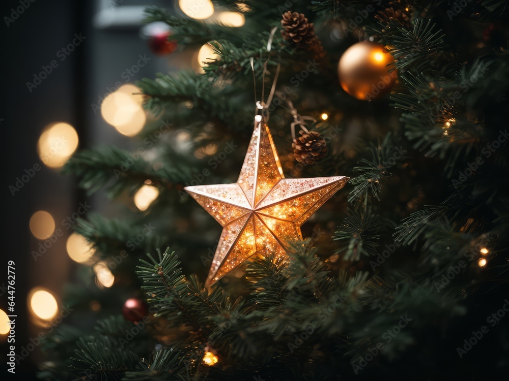 Festive Celebration Under Illuminated Christmas Tree