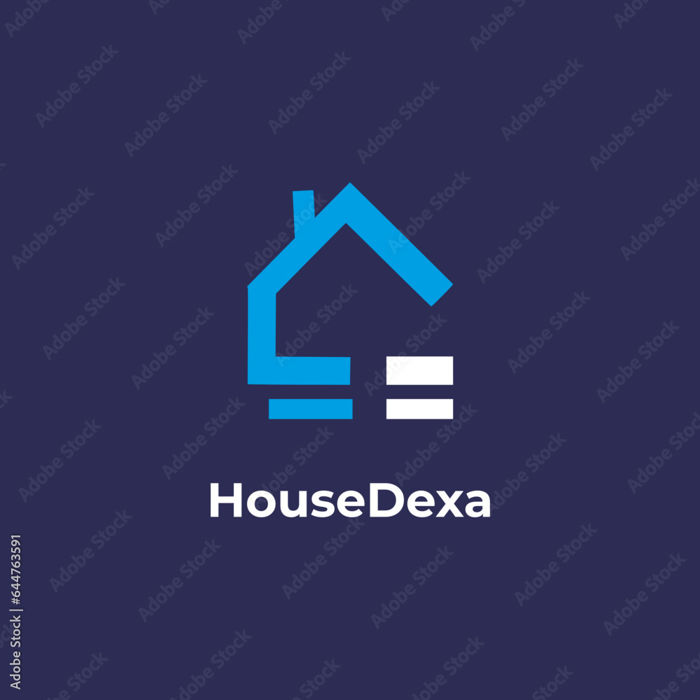HouseDexa - House design vector template. Home icon. House logo. Real estate design concept. HouseDexa - House design vector template. Home icon. House logo. Real estate design concept.
