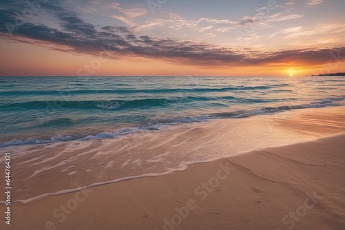 beautiful sunset on the beach.beautiful sunset over the sea beautiful sunset on the beach. © Shubham