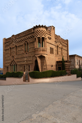 A view of the Cal Espinal building in the Colonia Guell