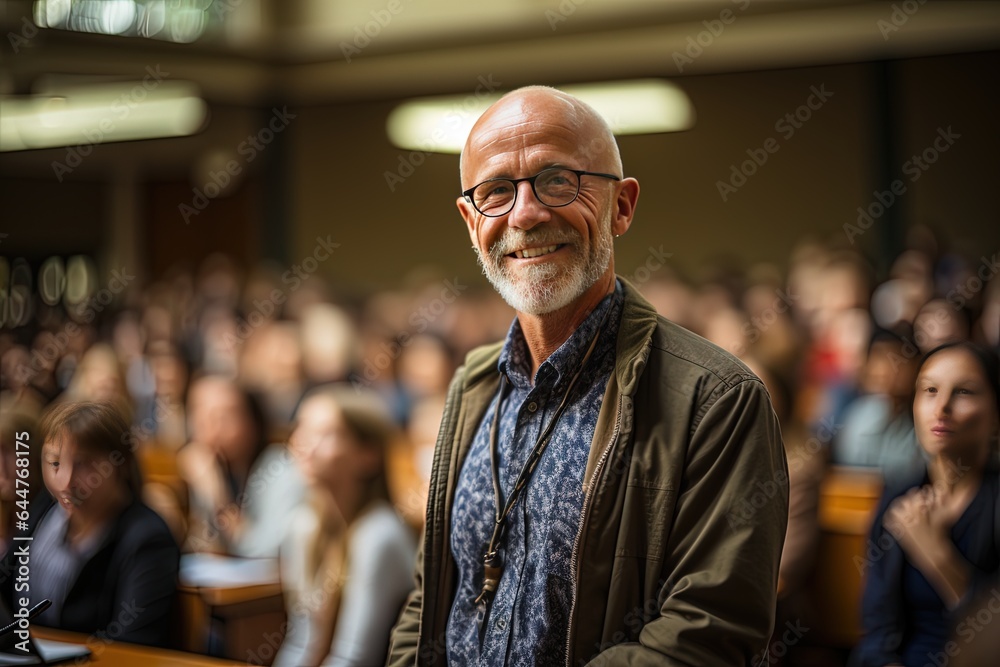 A professor leading a seminar, encouraging students to share their diverse perspectives and engage in deep intellectual dialogue A professor leading a seminar, encouraging students to share their diverse perspectives and engage in deep intellectual dialogue