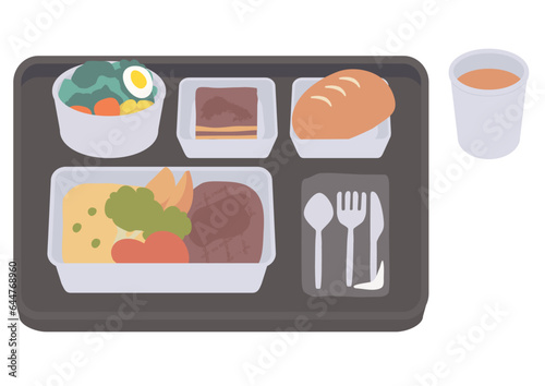 機内食のイラスト