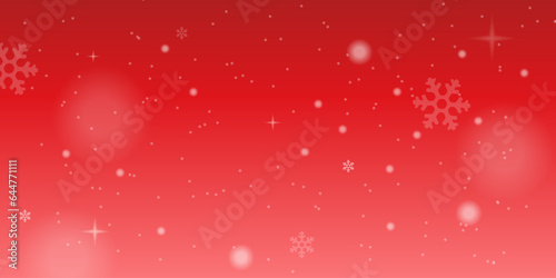 Snow red background. Christmas snowy winter design. White falling snowflakes. snowfall texture decoration. Vector illustration