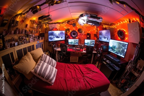Gamer's room.