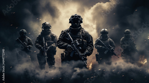 Special Forces in the smoke © Rimsha