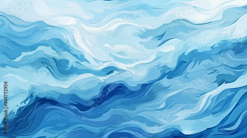 Blue abstract ocean seascape
