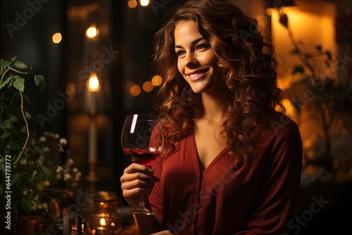 person with a glass of wine