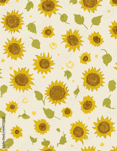 Radiant Sunflower Vector Design