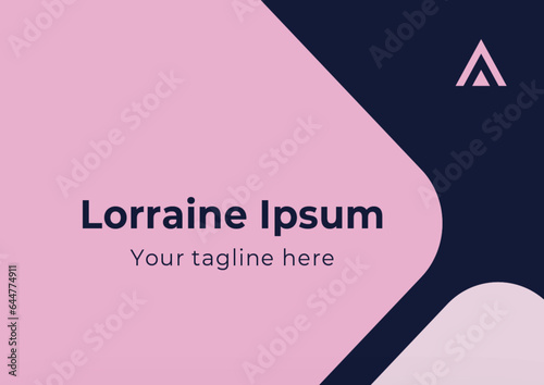 Carte de visite moderne et minimaliste. élégante carte de visite professionnelle, coloré. Carte géométrique, duo, simple, carrée et sobre