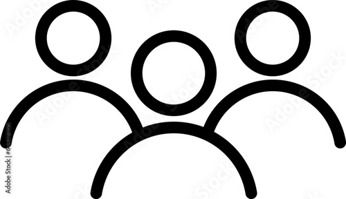 User Group Or Crowd Icon In Flat Style.