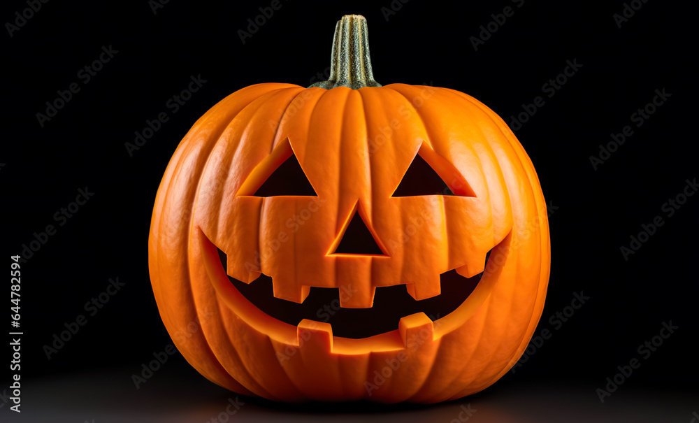 Jack O Lantern halloween pumpkin isolated on black background. Halloween pumpkin Jack O'Lantern. Halloween concept. Jack O Lantern halloween pumpkin isolated on black background. Halloween pumpkin Jack O'Lantern. Halloween concept.
