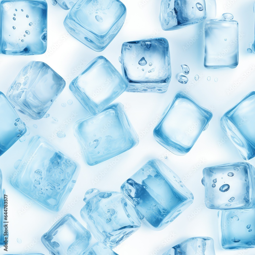 seamless pattern with ice cubes. blue background. cold. cooling seamless pattern with ice cubes. blue background. cold. cooling