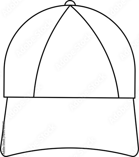 Isolated Cap Icon in Flat Style.