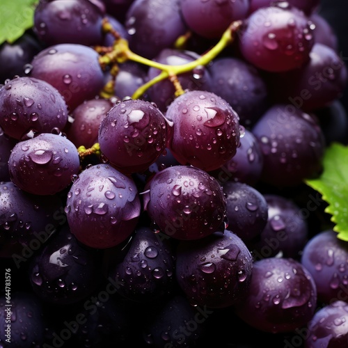 close up photo of purple grapes. summer. wallpaper. background. Japanese grapes
