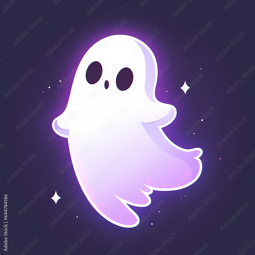 Cute Halloween ghost mascot Cute Halloween ghost mascot