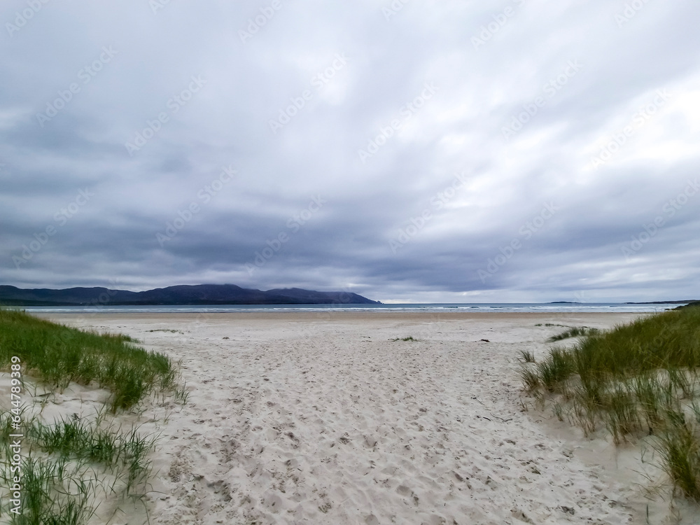 Beautiful Tramore beach in Rosbeg, County DOnegal, Ireland Beautiful Tramore beach in Rosbeg, County DOnegal, Ireland