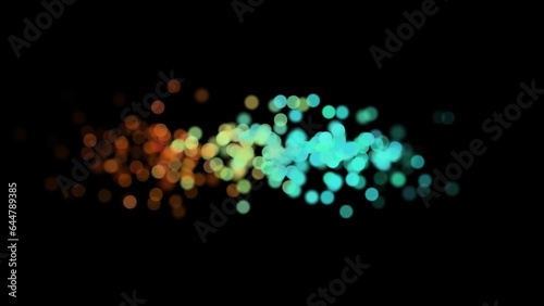 Colorful blurred bubble explosion background