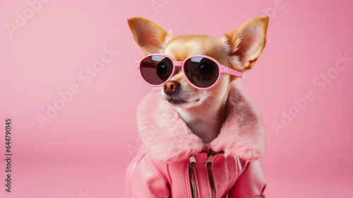 Barbie-themed canine outfit on a charming little dog