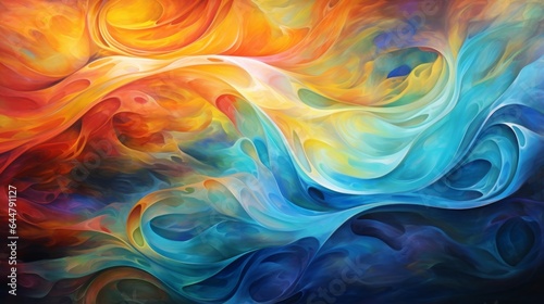 Mixed Energies: Abstract energy waves of different forms coming together.