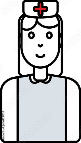 Wallpaper Mural Thin line illustration of Nurse icon. Torontodigital.ca