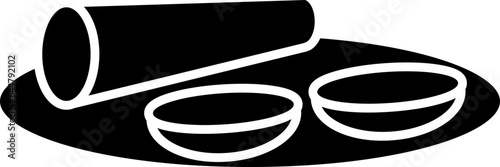 Dosa Icon In B&W Color.