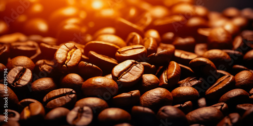 Coffee beans background