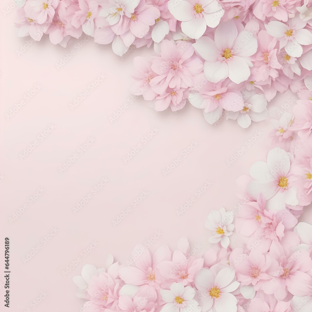pink background with flowers pink background with flowers
