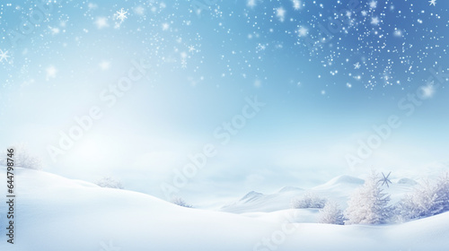 winter landscape christmas card. Generative Ai © PETR BABKIN