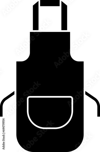 Apron Icon In Glyph Style.