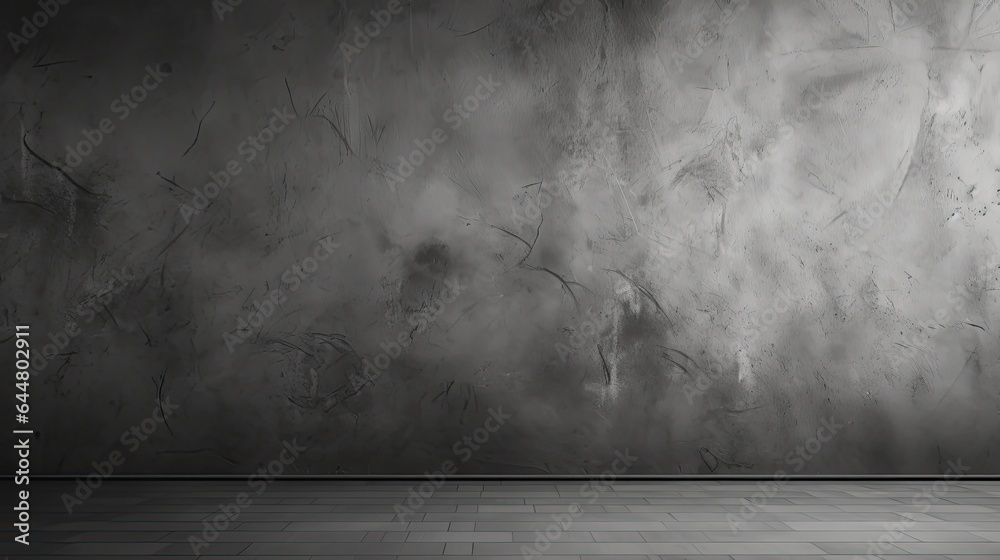 Dark black and gray abstract cement wall and interior textured studio room for product display. Wall background Dark black and gray abstract cement wall and interior textured studio room for product display. Wall background