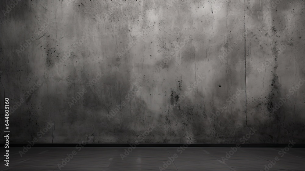 Dark black and gray abstract cement wall and interior textured studio room for product display. Wall background Dark black and gray abstract cement wall and interior textured studio room for product display. Wall background