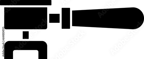 Portafilter Icon In B&W Color.