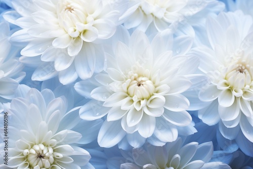 extreme macro of white chrysanthemum   bokeh background  saturated  high contrast  studio lighting  natural photography  award winning. Generative AI