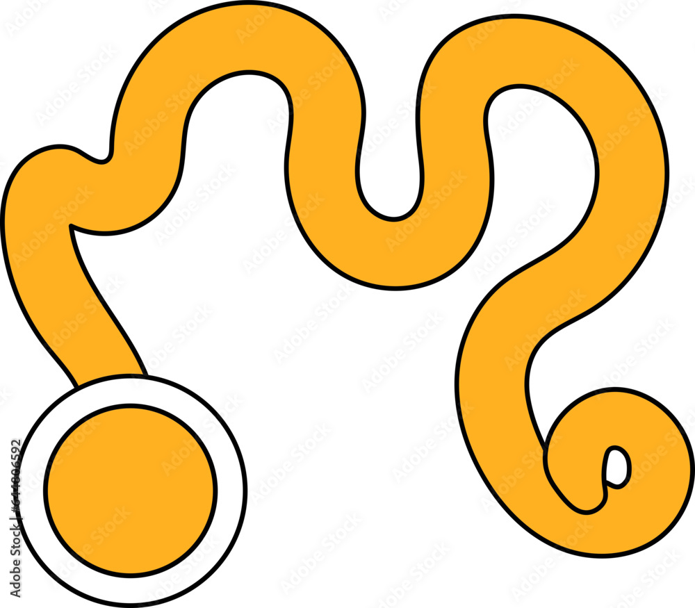 Yellow And White Snake Fireworks Icon Or Symbol. Yellow And White Snake Fireworks Icon Or Symbol.
