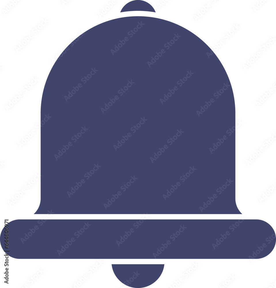 Isolated Bell Icon in Blue Color. Isolated Bell Icon in Blue Color.