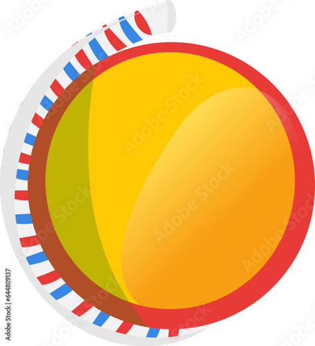 Firecracker Spinning (Chakri) Flat Element In Colorful.