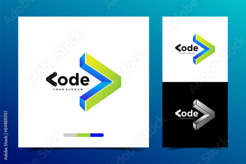 logo coding vector,technology, symbol code logo illustration, coding. programmer logo icon vector suitable for your media design logo 