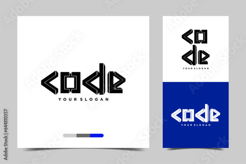 logo coding vector,technology, symbol code logo illustration, coding. programmer logo icon vector suitable for your media design logo
